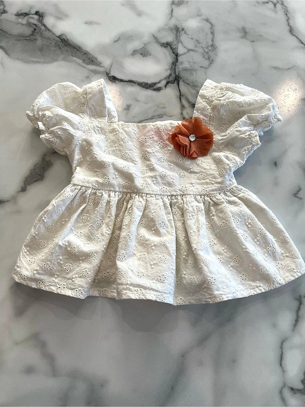 Goodlad Girls 4T Floral Matching Set in White & Pink